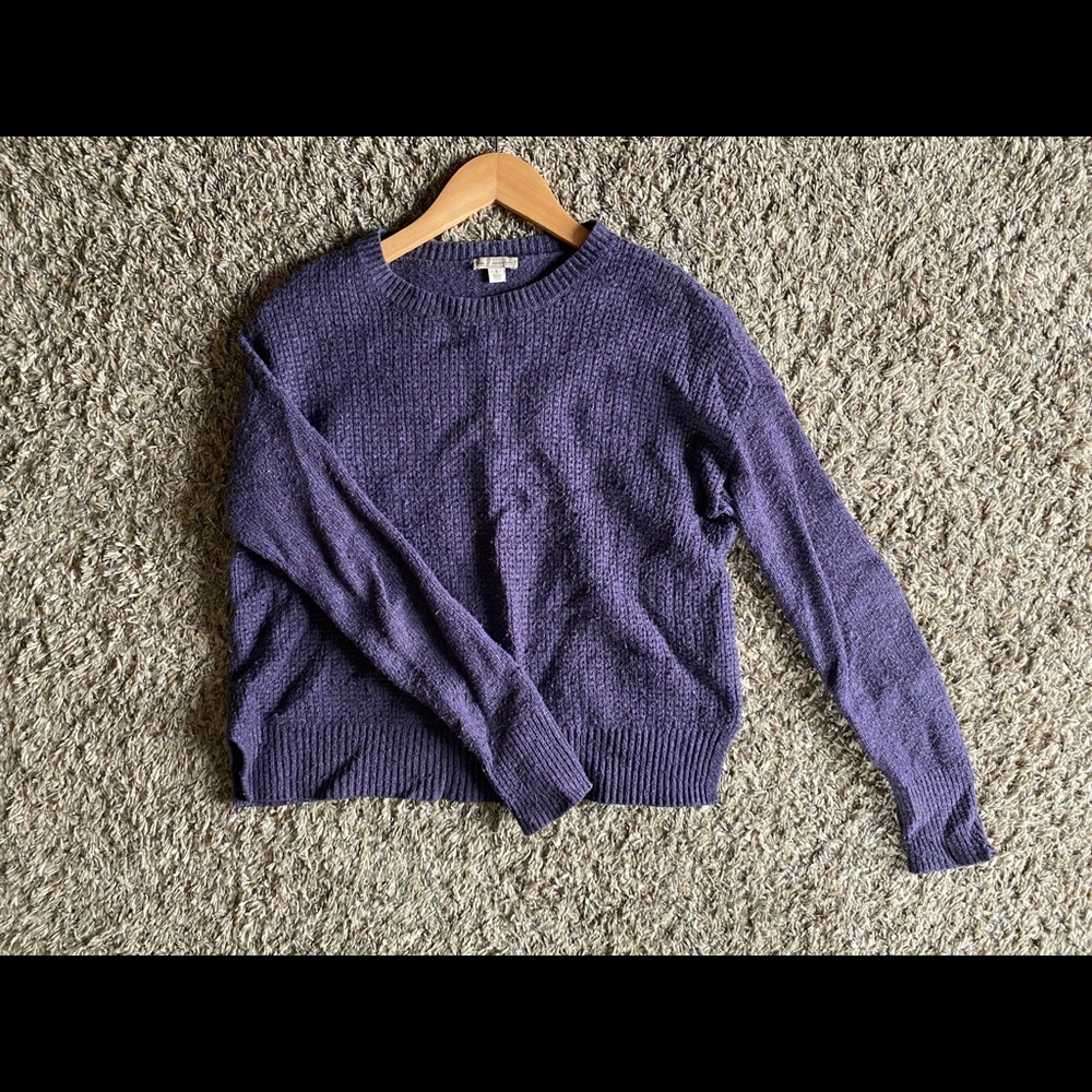 GAP purple cropped sweater.